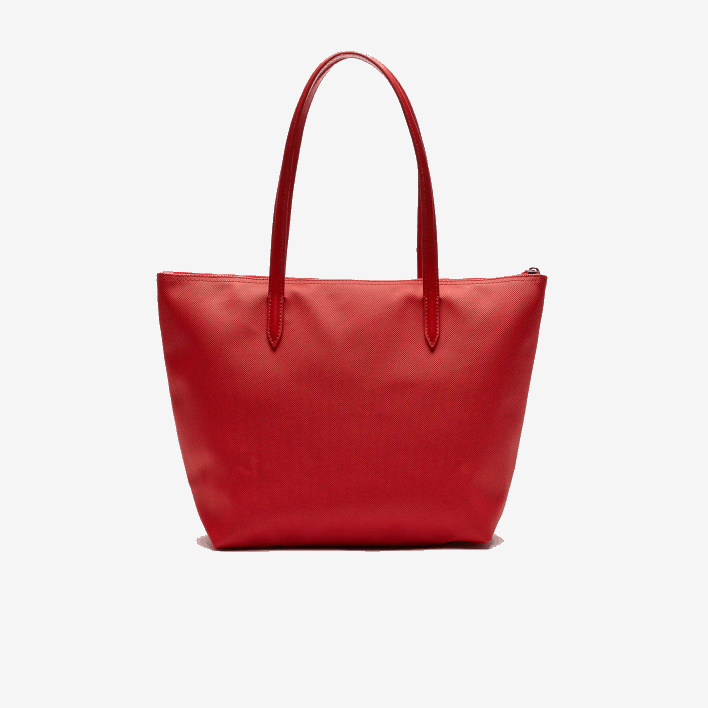 Lacoste L.12.12 Concept Small Zip Tote Bag 646T2803 High Risk Red 883 Women