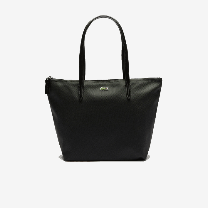 Lacoste L.12.12 Concept Small Zip Tote Bag 646T2804 Black 000 Women