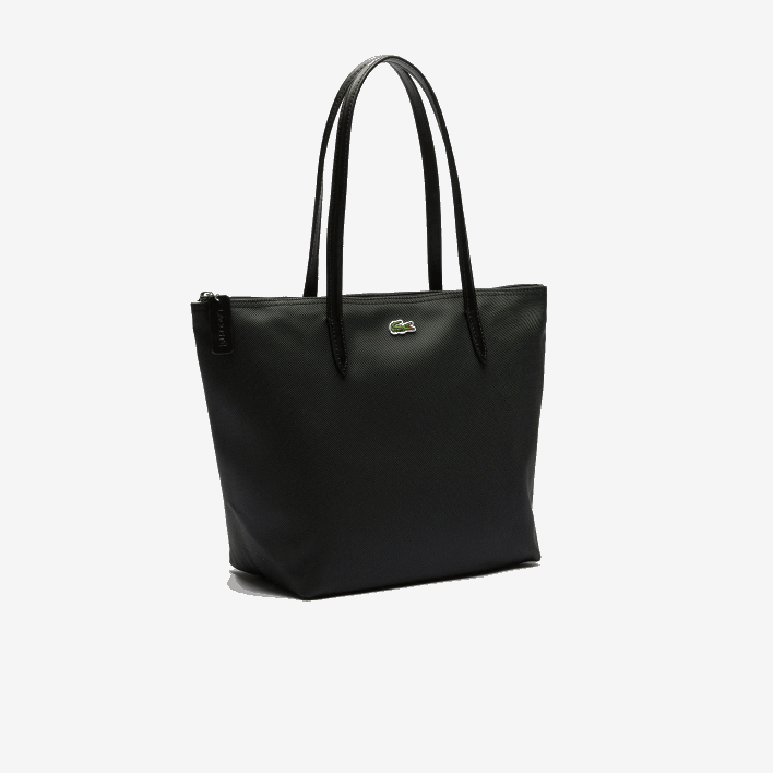 Lacoste L.12.12 Concept Small Zip Tote Bag 646T2804 Black 000 Women