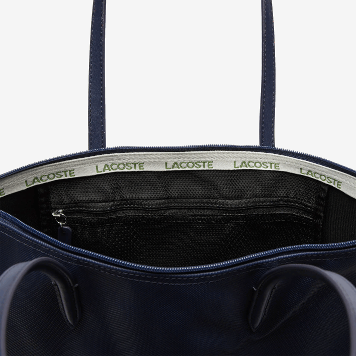 Lacoste L.12.12 Concept Vertical Zip Tote Bag 646T2834 Eclipse 141 Women