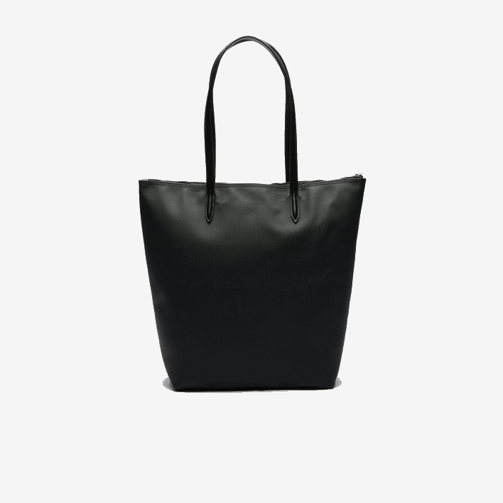 Lacoste L.12.12 Concept Vertical Zip Tote Bag 646T2847 Black 000 Women