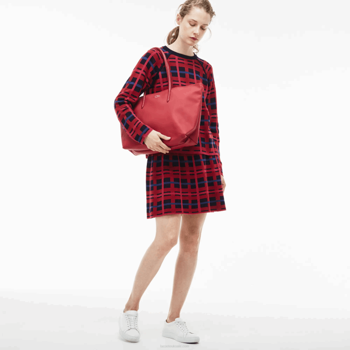 Lacoste L.12.12 Concept Zip Tote Bag 646T2821 Surf The Web A25 Women