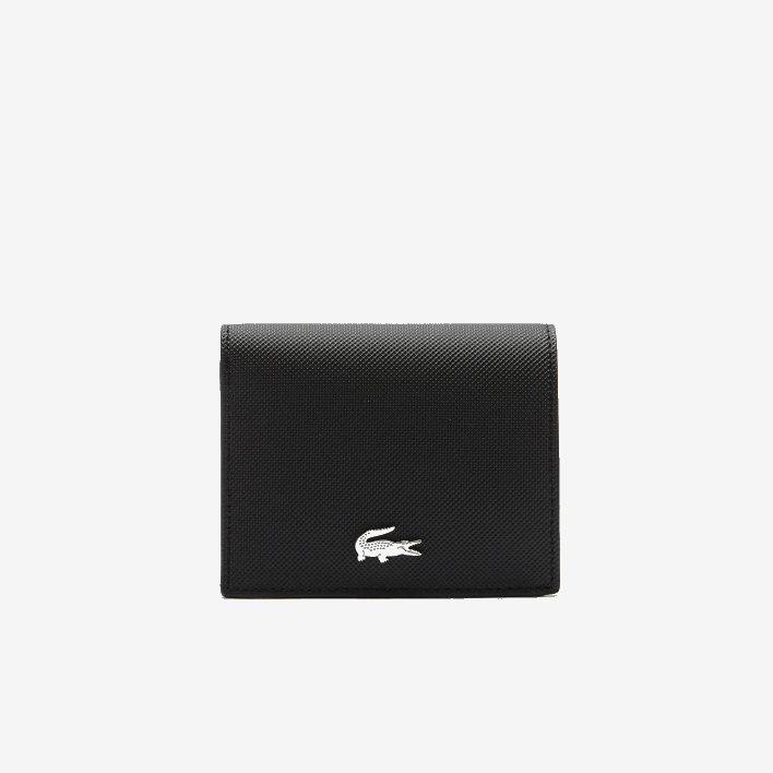 Lacoste Anna Small Snap Folding Wallet 646T2840 Noir Krema A91 Women