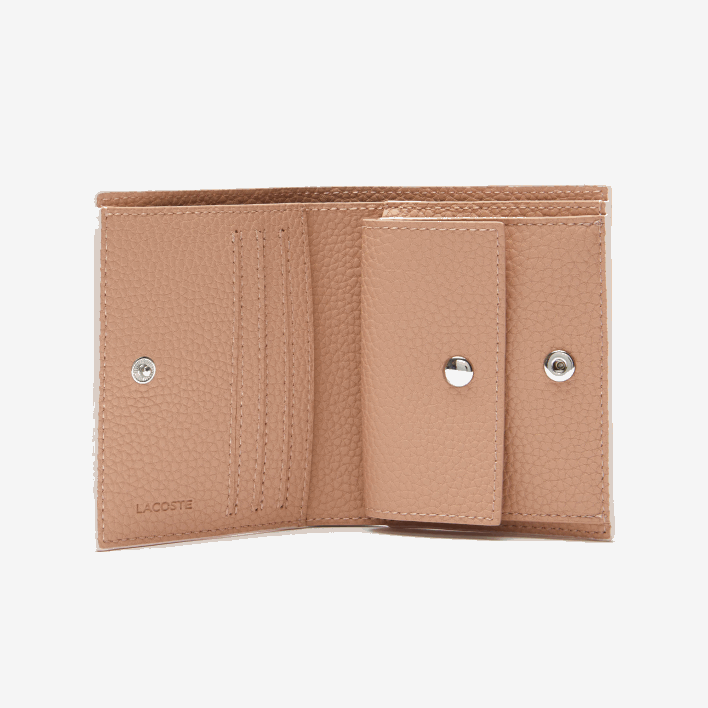 Lacoste Anna Small Snap Folding Wallet 646T2842 Chair Amande J19 Women