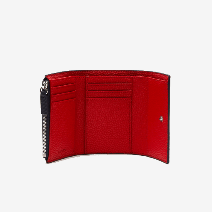 Lacoste Anna Snap Front Wallet 646T2815 Marine 166 Rouge B50 Women