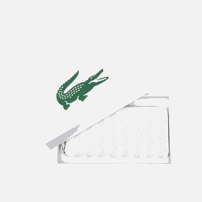 Lacoste Monogram Print Zip Wallet 646T2775 Mono Farine Panorama L58 Women