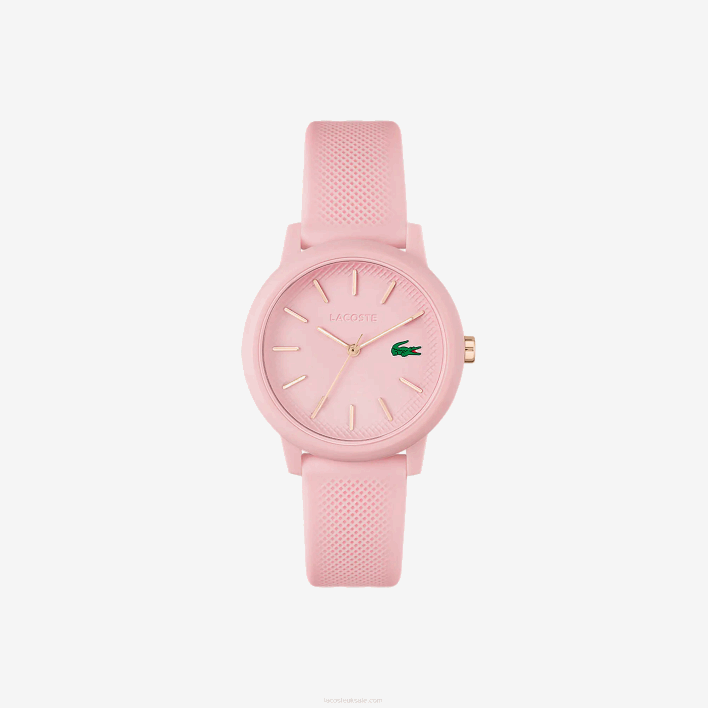 Lacoste 12.12 Pink Silicone Strap Watch 646T2909 Pink 000 Women