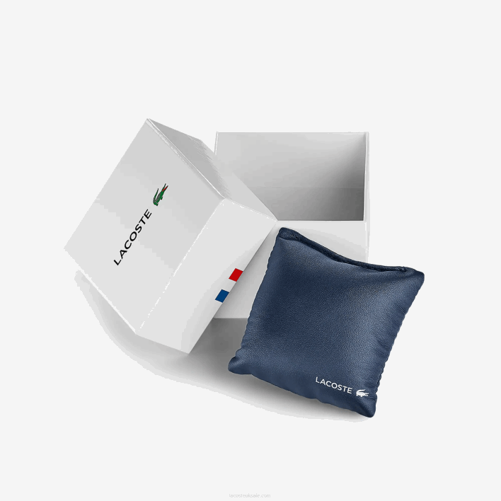 Lacoste Ladycroc 3 Hands Watch - Silver With Stainless Steel Bracelet 646T2923 Black 000 Women