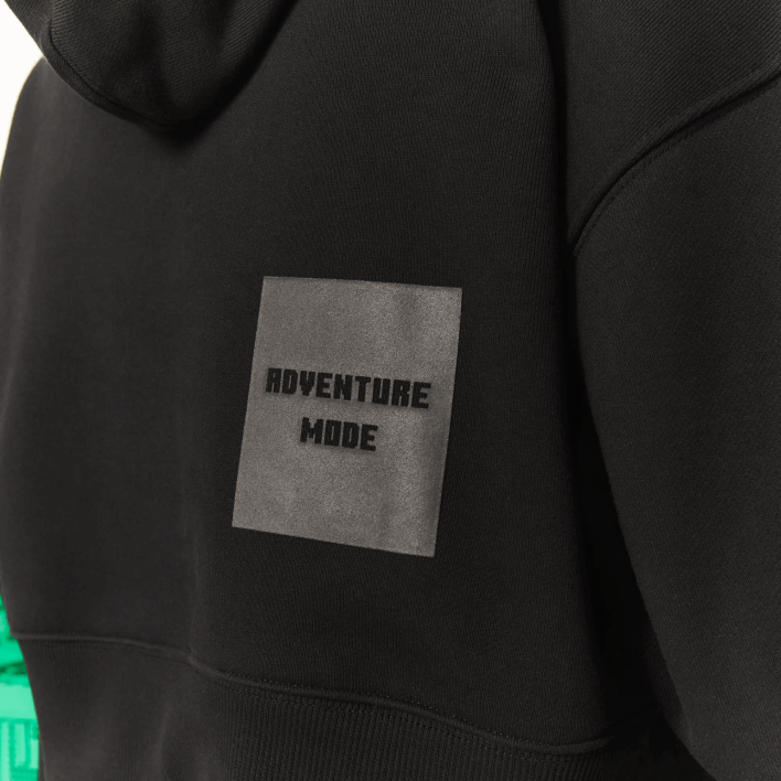 Lacoste x Minecraft Oversized Fleece Hoodie 646T2585 Black 031 Women