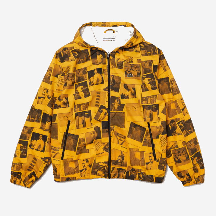 Lacoste LIVE Polaroid Collaboration Jacket 646T1303 Yellow Black 7KR Women