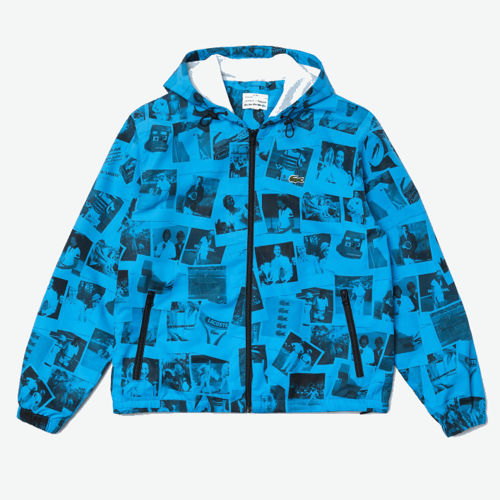 Lacoste LIVE Polaroid Collaboration Jacket 646T1304 Blue Black BLW Women