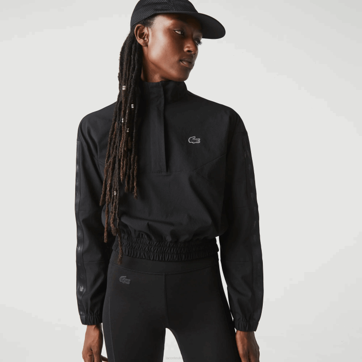 Lacoste SPORT Loose Fit Track Jacket 646T2631 Black C31 Women