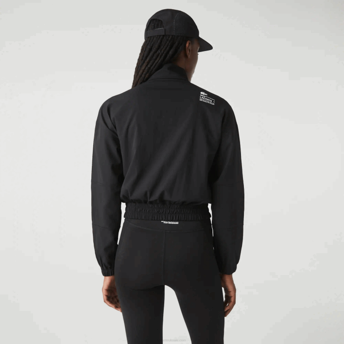 Lacoste SPORT Loose Fit Track Jacket 646T2631 Black C31 Women