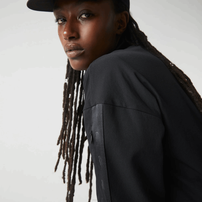 Lacoste SPORT Loose Fit Track Jacket 646T2631 Black C31 Women