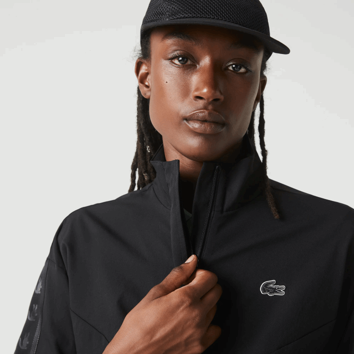 Lacoste SPORT Loose Fit Track Jacket 646T2631 Black C31 Women