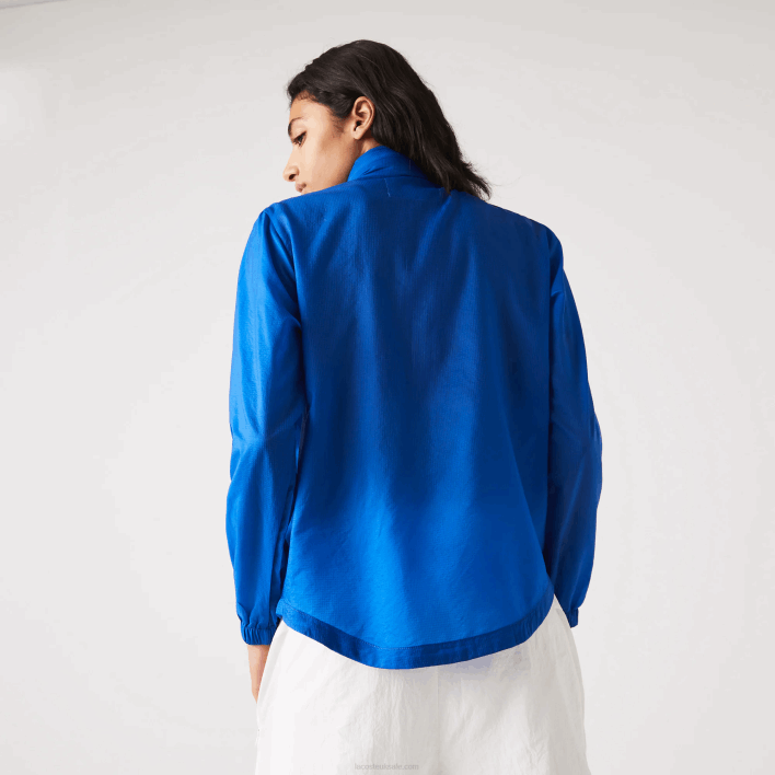 Lacoste SPORT Packable Water-Repellent Jacket 646T2618 Blue K1Q Women