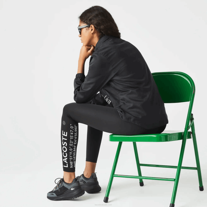 Lacoste SPORT Packable Water-Repellent Jacket 646T2619 Black 031 Women