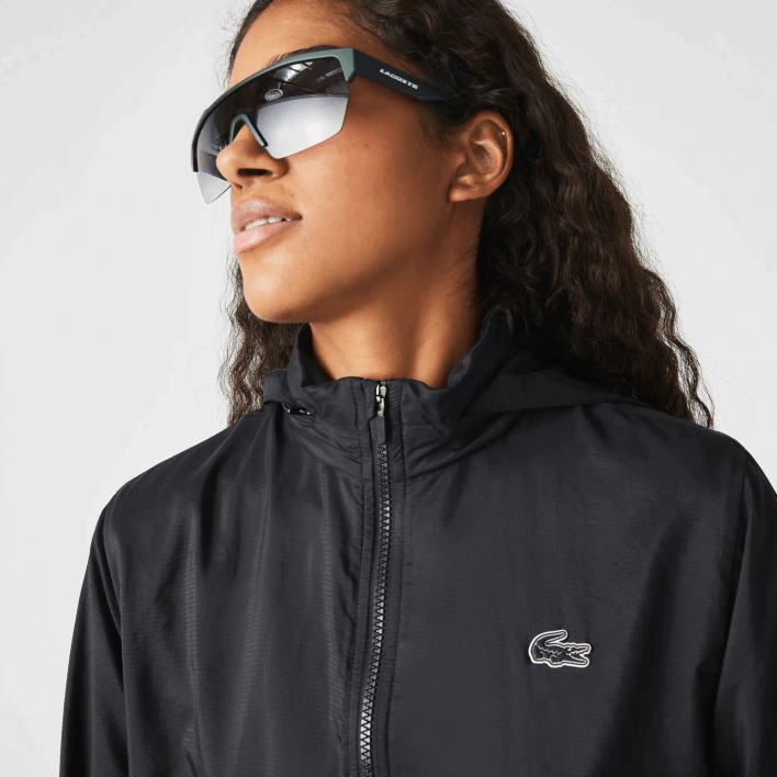 Lacoste SPORT Packable Water-Repellent Jacket 646T2619 Black 031 Women