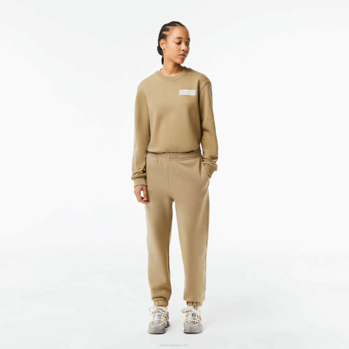 Lacoste Blended Cotton Joggers 646T2412 Beige CB8 Women