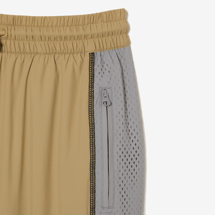 Lacoste Perforated Effect Track Pants 646T2427 Beige Grey 7JE Women