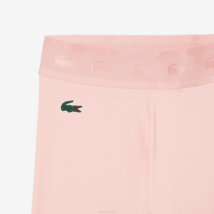 Lacoste SPORT 7/8 Length Recycled Polyester Leggings 646T2409 Pink KF9 Women