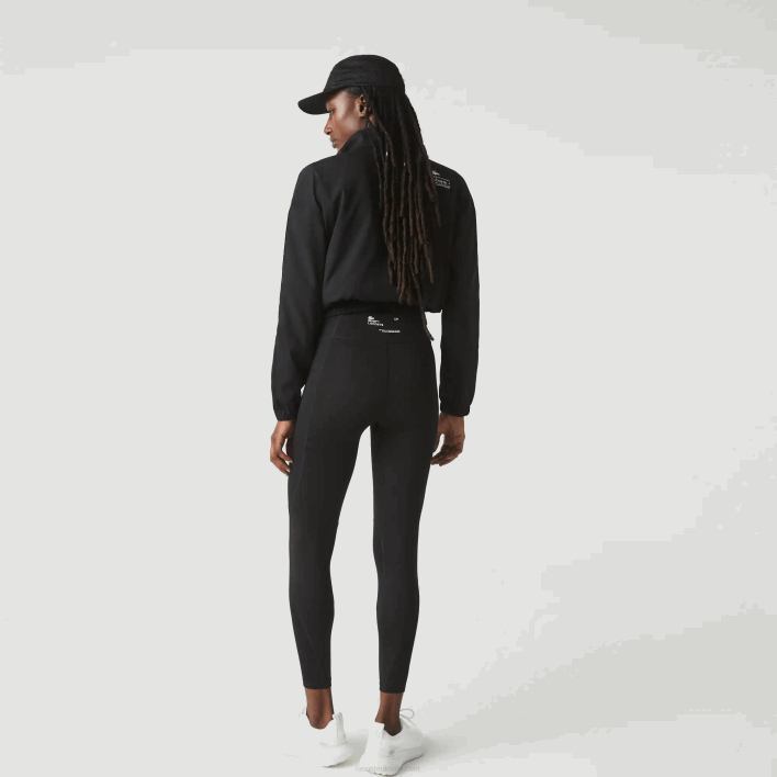 Lacoste SPORT Color-Block Knit Effect Leggings 646T2531 Black 8VM Women