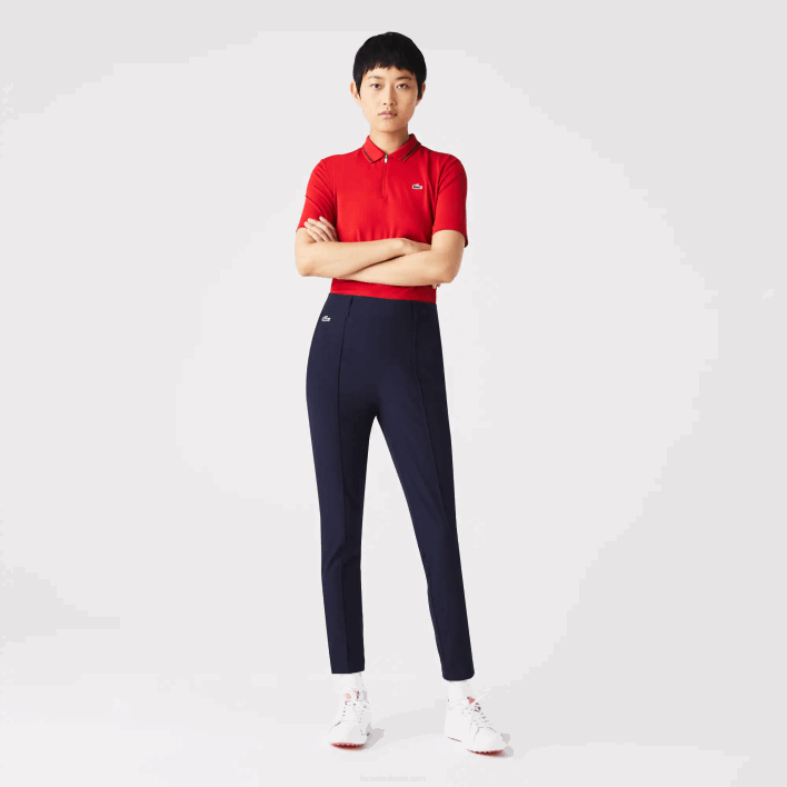 Lacoste SPORT Stretch Golf Pants 646T2658 Navy Blue 166 Women