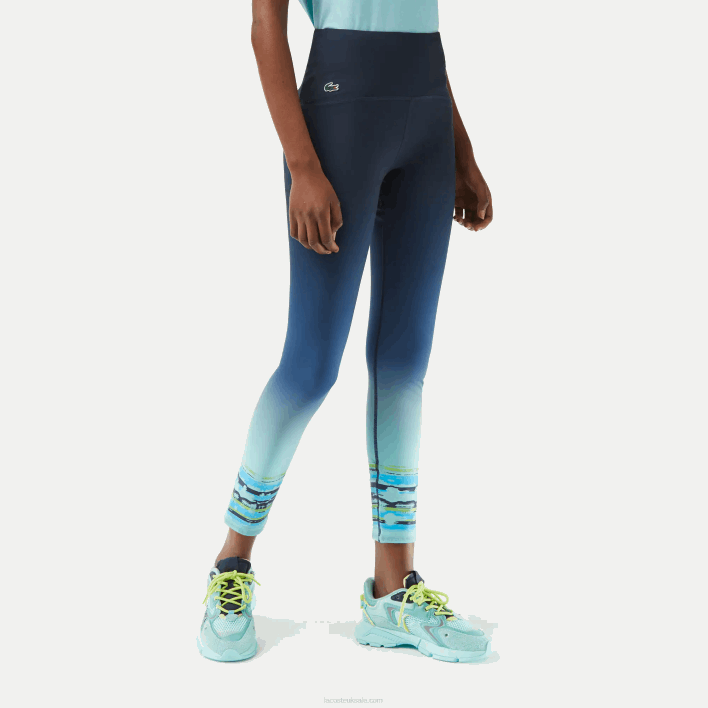 Lacoste Sport Miami Open Edition Leggings 646T2410 Blue KXE Women