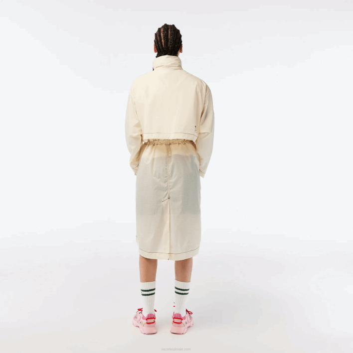 Lacoste 2-in-1 Water-Repellent Hooded Parka 646T2441 White XFJ Women