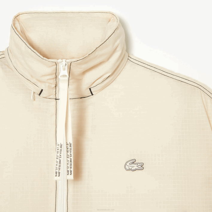 Lacoste 2-in-1 Water-Repellent Hooded Parka 646T2441 White XFJ Women