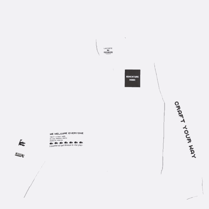 Lacoste LIVE x Minecraft Oversized Cotton Polo 646T2523 White 001 Women