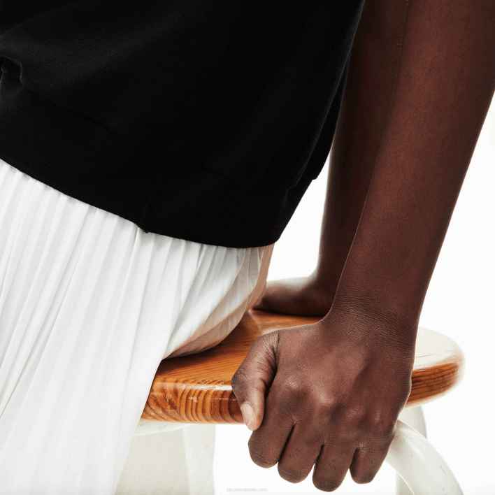 Lacoste Loose Fit Flowy Pique Polo 646T2463 Black 031 Women