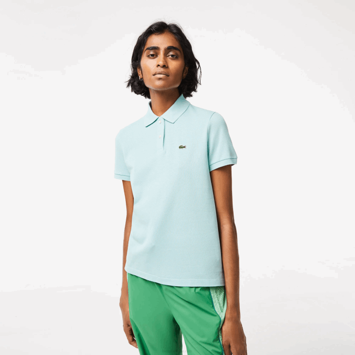 Lacoste Regular Fit Soft Cotton Petit Pique Polo 646T2362 Mint LGF Women