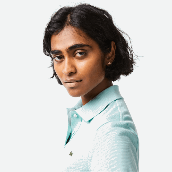 Lacoste Regular Fit Soft Cotton Petit Pique Polo 646T2362 Mint LGF Women