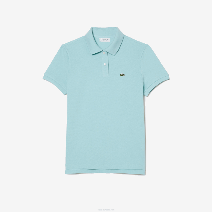 Lacoste Regular Fit Soft Cotton Petit Pique Polo 646T2362 Mint LGF Women