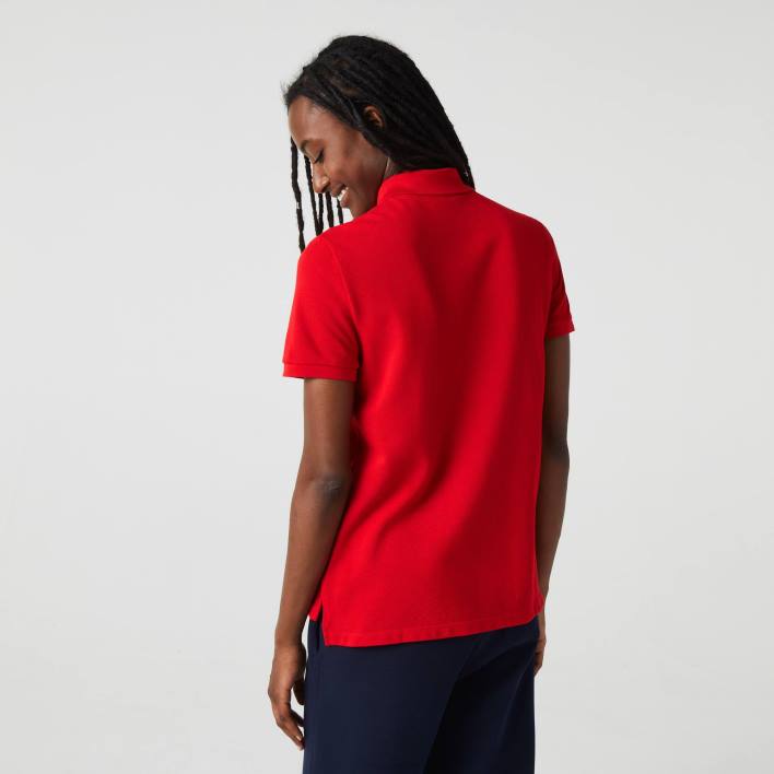 Lacoste Regular Fit Soft Cotton Petit Pique Polo 646T2504 Red 240 Women