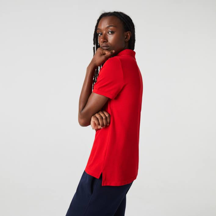 Lacoste Regular Fit Soft Cotton Petit Pique Polo 646T2504 Red 240 Women
