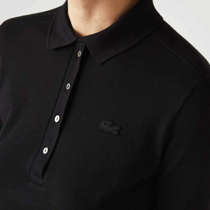 Lacoste Slim Fit Stretch Pique Polo 646T2478 Black 031 Women