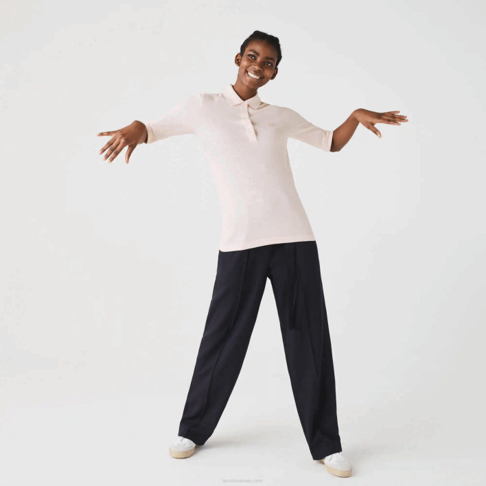 Lacoste Slim Fit Supple Cotton Polo 646T2514 Light Pink ADY Women