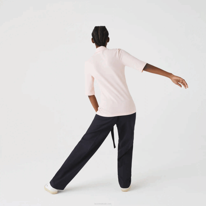 Lacoste Slim Fit Supple Cotton Polo 646T2514 Light Pink ADY Women
