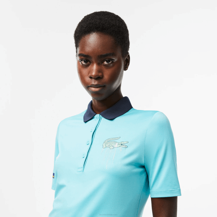 Lacoste Sport Miami Open Edition Polo 646T2372 Mint BVG Women