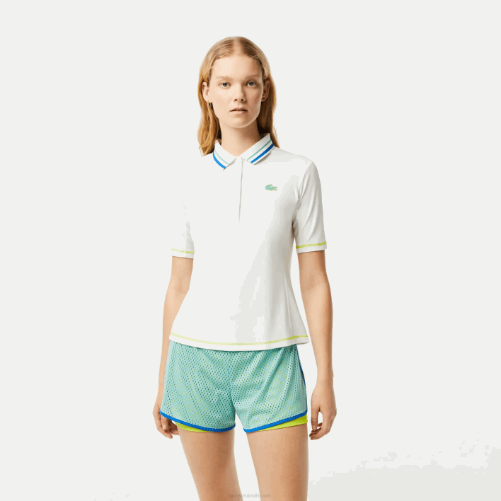 Lacoste Tennis Ultra-Dry Pique Polo 646T2366 White 70V Women