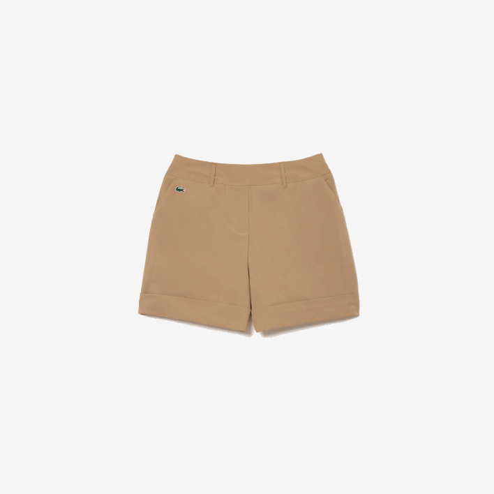 Lacoste SPORT Stretch Golf Bermuda Shorts 646T2452 Beige CB8 Women