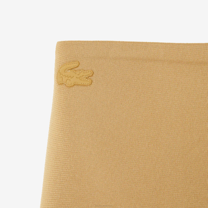 Lacoste Fashion Show Edition Pleated Canvas Tennis Skirt 646T2664 Beige L7D Women