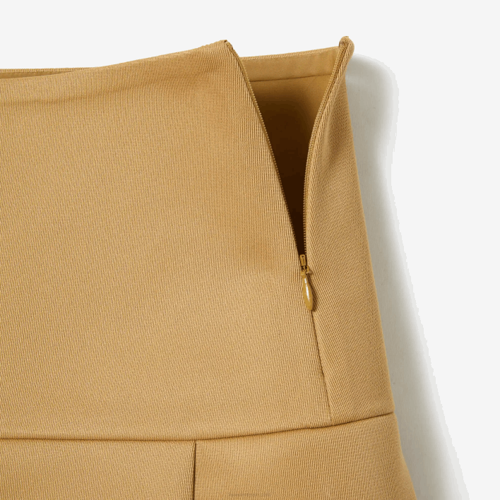 Lacoste Fashion Show Edition Pleated Canvas Tennis Skirt 646T2664 Beige L7D Women