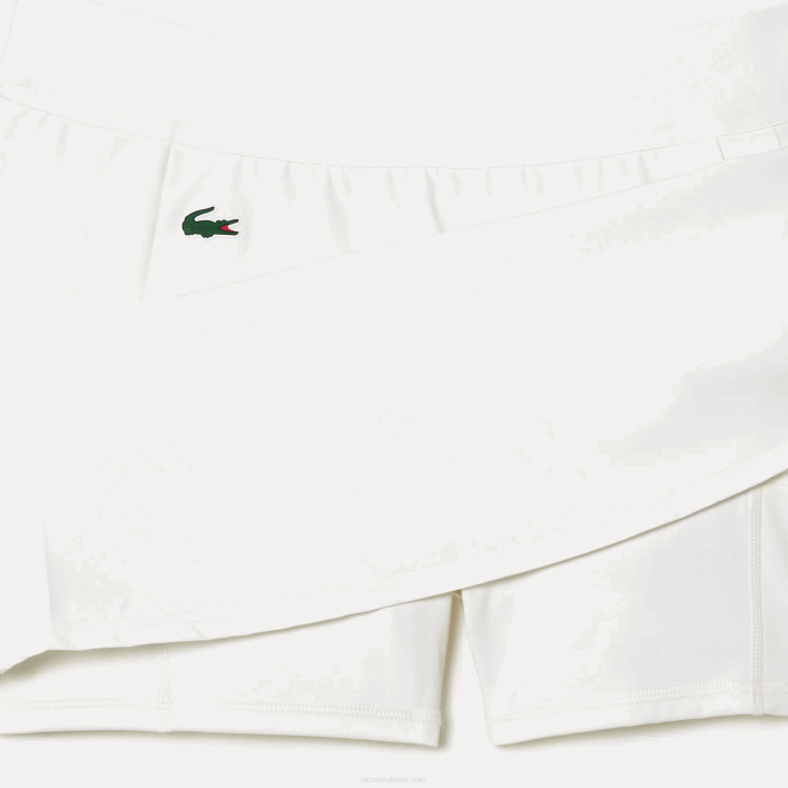 Lacoste SPORT Built-In Short Golf Skirt 646T2419 White NYV Women
