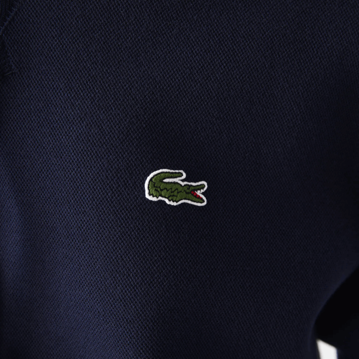 Lacoste Loose Fit Hooded Cotton Blend Sweatshirt 646T2527 Navy Blue 166 Women