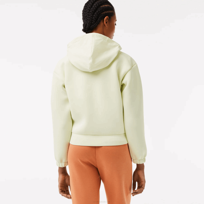 Lacoste SPORT Loose Fit Zip Sweatshirt 646T2383 Yellow 6GD Women
