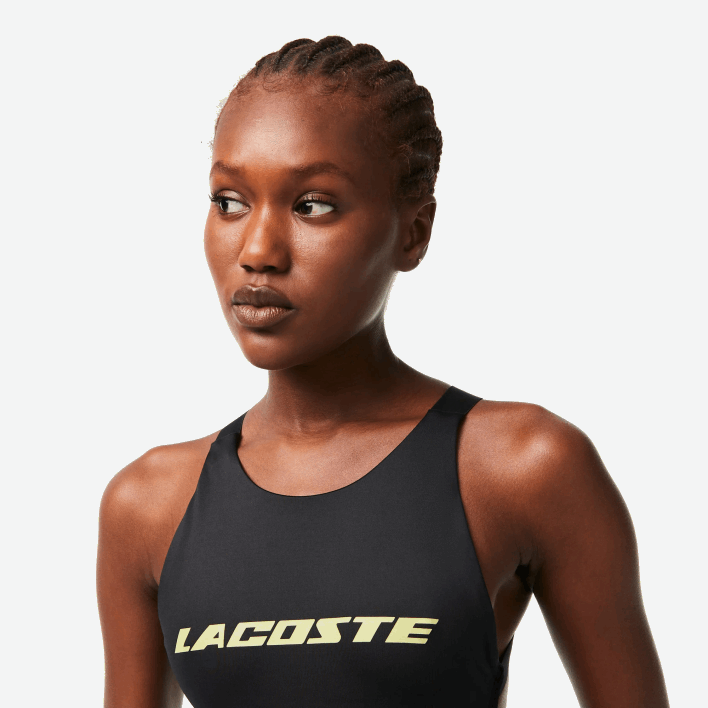 Lacoste One-Piece Recycled Polyester Swimsuit 646T2459 Black 031 Women