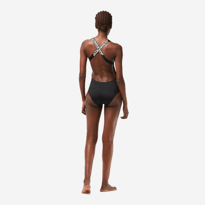 Lacoste One-Piece Recycled Polyester Swimsuit 646T2459 Black 031 Women